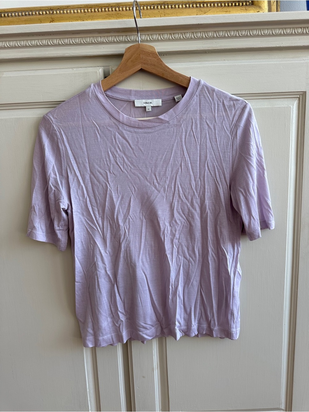 Vince Lavender Crewneck Short Sleeve Tee